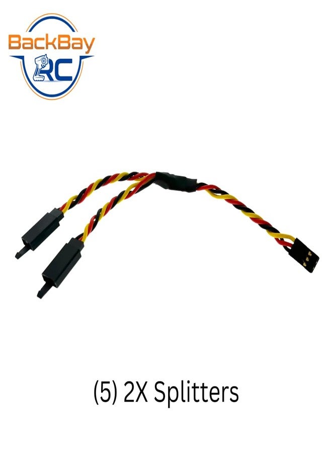 BackBay R/C BackBayRC - 6in 20awg Universal Servo 2X Splitter - 5 Pack - Image 2